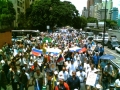 Oposicin march hasta cercanas del CNE