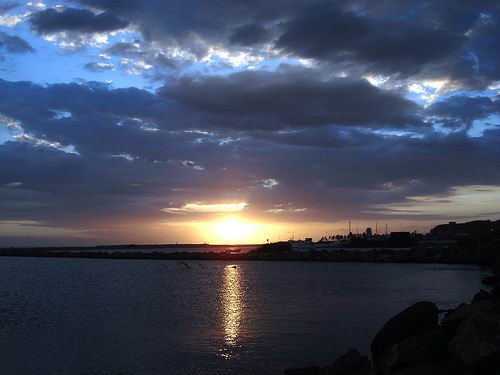 Atardecer en Lecheras