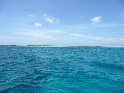 Aguas de la reserva marina de Hol Chan