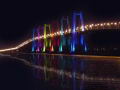 Encendieron las luces del puente sobre el Lago de Maracaibo