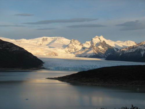 Visto de los Glaciares en el Atardecer