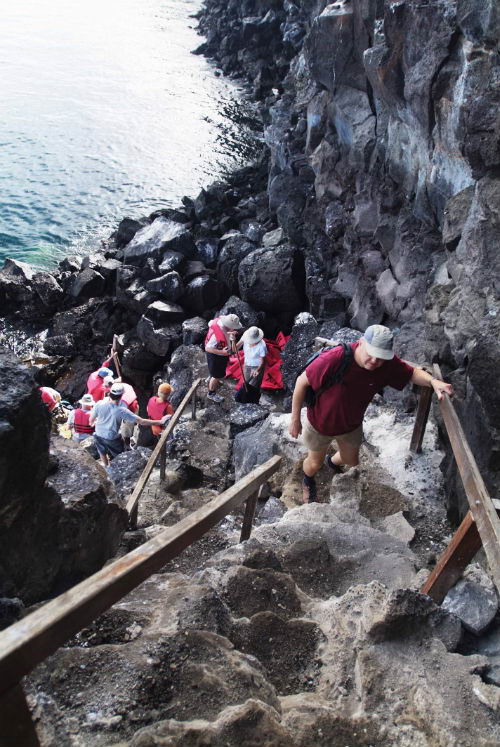 Subiendo hacia el barranco