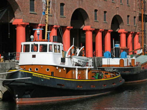 Barco en Albert Dock