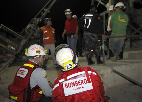 Rescate de mineros en Ecuador