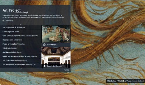 Vista principal Google Art Projetc