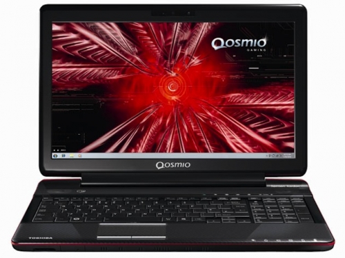Parte de adentro del Qosmio F750 3D. 