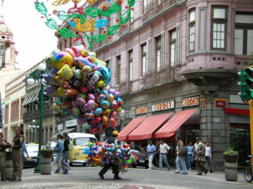 Vendedores en el Zcalo